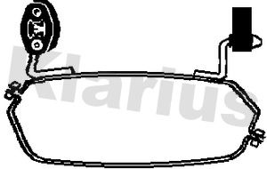 Klarius 430601 Clamping Piece, exhaust system - 1