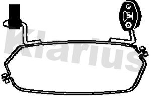 Klarius 430602 Clamping Piece, exhaust system - 1