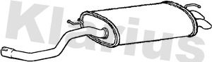 Klarius AU410H Rear Muffler - 1