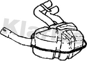 Klarius BM372A Rear Muffler - 1