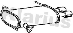 Klarius CL315V Rear Muffler - 1