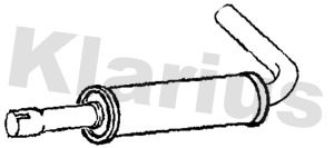 Klarius CL366V Centre Muffler - 1