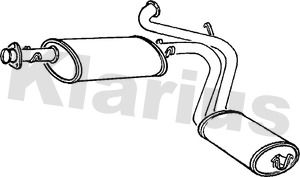 Klarius CN381G Rear Muffler - 1