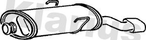 Klarius CN387X Rear Muffler - 1