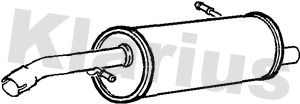 Klarius CN502D Rear Muffler - 1