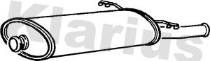 Klarius CN528P Rear Muffler - 1