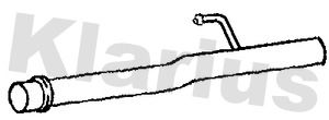 Klarius CN607A Exhaust Pipe - 1