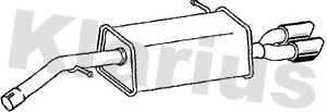 Klarius CN673C Rear Muffler - 1