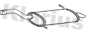 Klarius CN730T Rear Muffler - 1