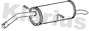 Klarius CN784M Rear Muffler - 1