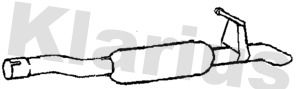 Klarius CN793B Rear Muffler - 1