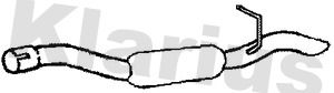 Klarius CN832T Rear Muffler - 1