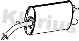 Klarius CV13D Rear Muffler - 1