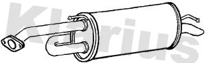 Klarius CV2V Rear Muffler - 1