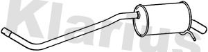 Klarius DC29C Rear Muffler - 1