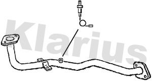 Klarius DN527H Exhaust Pipe - 1