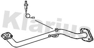 Klarius DN560J Exhaust Pipe - 1