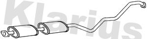 Klarius DN562G Centre Muffler - 1