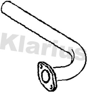 Klarius DN682E Exhaust Pipe - 1