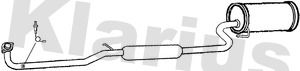 Klarius DU95A Centre Muffler - 1