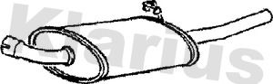 Klarius FD764G Rear Muffler - 1