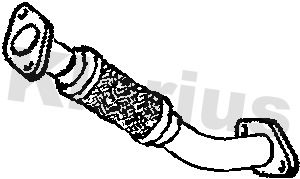 Klarius FE1023K Exhaust Pipe - 1