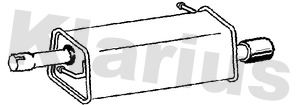 Klarius FE1037P Rear Muffler - 1