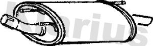 Klarius FE530E Rear Muffler - 1