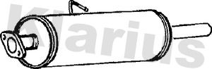 Klarius FE651C Centre Muffler - 1