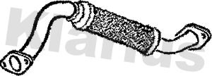 Klarius FE691T Exhaust Pipe - 1