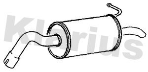 Klarius FE899L Rear Muffler - 1