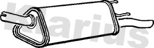 Klarius GM117E Rear Muffler - 1
