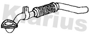 Klarius GM1246J Exhaust Pipe - 1