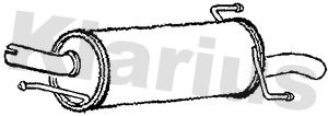Klarius GM431T Rear Muffler - 1