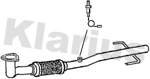 Klarius GM444A Exhaust Pipe - 1