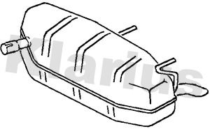 Klarius GM449Q Rear Muffler - 1