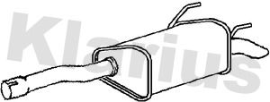 Klarius GM477B Rear Muffler - 1