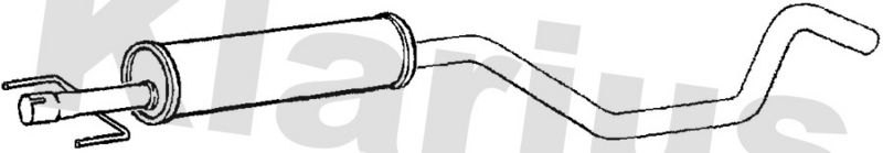 Klarius GM514W Centre Muffler - 1