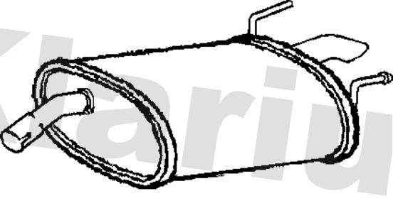 Klarius GM587M Rear Muffler - 1