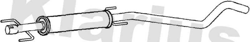 Klarius GM604M Centre Muffler - 1