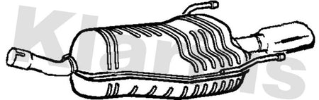 Klarius GM605L Rear Muffler - 1