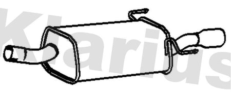 Klarius GM651V Rear Muffler - 1