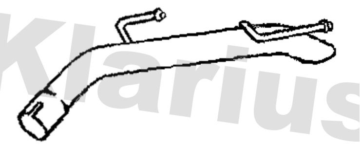 Klarius GM782C Exhaust Pipe - 1