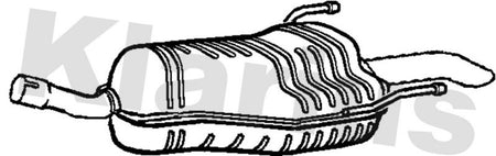 Klarius GM788T Rear Muffler - 1