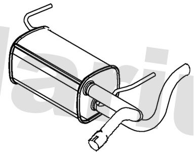 Klarius GM876M Centre Muffler - 1