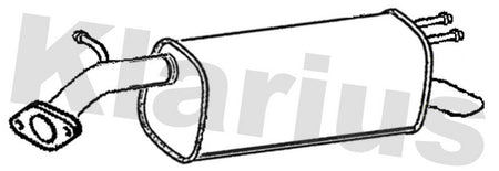 Klarius GM881G Rear Muffler - 1