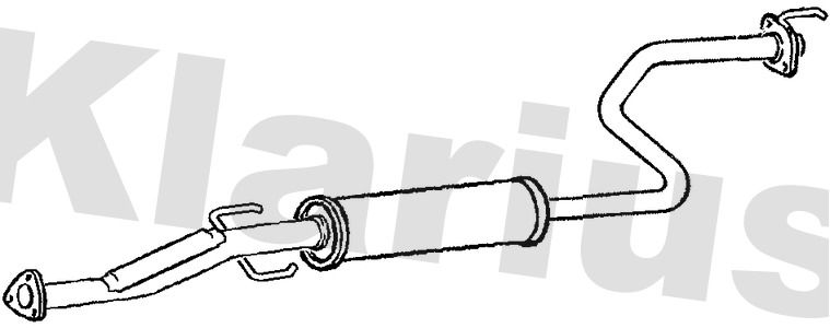 Klarius HA237B Centre Muffler - 1