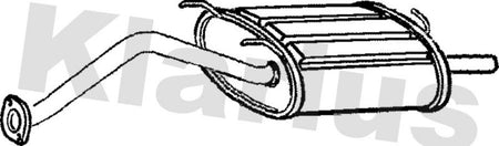 Klarius HA238A Rear Muffler - 1