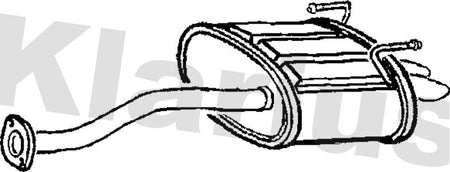 Klarius HA329P Rear Muffler - 1