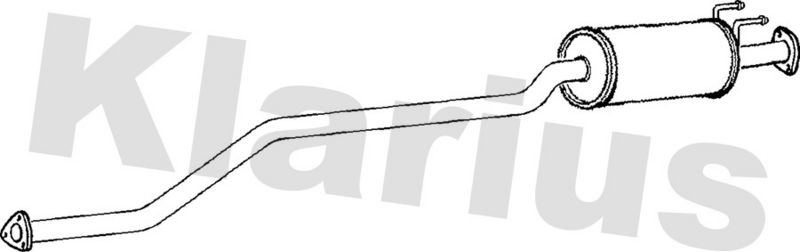 Klarius HA330M Centre Muffler - 1